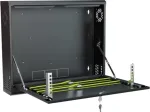STALFLEX CR19-2U-130-B Seinale Kinnitatav Riiul 2U 19-tolline 130mm S&uuml;gavus Must