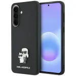 Karl Lagerfeld Saffiano &uuml;mbris Karl & Choupette metallogoga Samsung Galaxy A57 5G jaoks, must