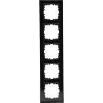 Heinrich Kopp HK07 Cover Frame 5-Gang Black Matt