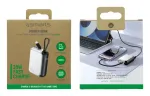 4smarts Powerbank Pocket koos USB-C kaabliga 10000mAh, h&otilde;bedane
