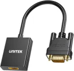 UNITEK VGA-HDMI adapter Full HD 1080p must 15cm