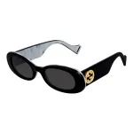 Gucci GG0517S-001 Naiste ruudukujulised atsetaatp&auml;ikeseprillid Must/Hall 52mm