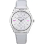 FURLA Giada Naiste Kvartskell 35mm Roostevabast Terasest Korpuse Roosa Nahkrihmaga R4251101504