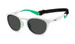 POLAROID PLD7050SVK6 Unisex Ristk&uuml;likukujulised P&auml;ikeseprillid - Must Raam, Hall Polariseeritud L&auml;&auml;ts 52mm