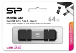 USB-m&auml;lupulk Silicon Power 64 GB USB t&uuml;&uuml;p-A USB USB-C SP064GBUC3C51V1S