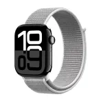Crong Nylon Sport Strap for Apple Watch 44/45/46/49 mm (Silver Grey)