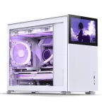 Jonsbo D31 Screen Micro-ATX arvutikorpus, karastatud klaas, valge