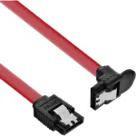 InLine SATA 6Gb/s kaabel riividega nurga all 0,3m