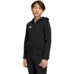 adidas Entrada 26 t&auml;ispika t&otilde;mblukuga laste dressipluus, must, 116 cm