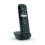 Analoog/DECT-telefon Gigaset AS690HX traadita telefonitoru helistaja ID-ga must