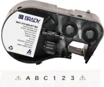BRADY BMP41/BMP51/BMP53/M511 sildikassett, PermaSleeve termokahanev pol&uuml;olefiin, 38,1 mm x 2,44 m, valge musta tr&uuml;kiga, 3:1 kahanevustegur, B-427
