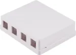 SHIVERPEAKS BS08-10117 Keystone'i pistikupesa, 4-porti, pealepandav, valge