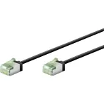 Wentronic Goobay &uuml;limalt paindlik CAT 8.1 &otilde;huke S/FTP paigalduskaabel, must, 0,25 m, 40 Gbps, &uuml;lil&uuml;hike t&otilde;mbevaba RJ45 74355