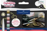 Faber-Castell Creative Marker Goldfaber Metallic Moments, 6-osaline komplekt, vesialuseline tint, l&otilde;hnatu, m&auml;&auml;rdumiskindel, erinevad metallikv&auml;rvid 161107