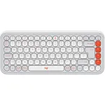 Logitech POP Icon Keys - klaviatuur - juhtmevaba - Bluetooth LE - QWERTY - USA rahvusvaheline - valge, oranž (920-013072)