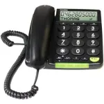 Doro PhoneEasy 312cs juhtmega telefon, must