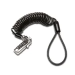 Kensington &otilde;huke Portable Combination Lock for Standard Slot, 1.8 m, Kensington, Combination lock, Carbon steel, Must, Silver