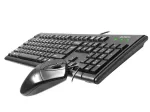 A4Tech KM-72620D - klaviatuuri ja hiire komplekt - USB - US - must
