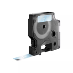 DYMO autentsed D1 sildid | Valge tr&uuml;kk l&auml;bipaistval lindil | 12 mm x 7 m | Isekleepuvad sildid LabelManager sildivalmistajatele | Valmistatud Euroopas