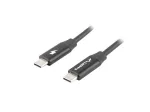 LANBERG USB-C to USB-C kaabel CA-CMCM-40CU-0018-BK &mdash; USB 2.0, 1,8 m, must