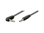 Microconnect AUDLL1.5A helikaabel 1,5 m 3,5 mm Must