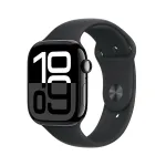 Apple Watch Series 10 GPS 46mm Jet Must Alumiiniumkorpus musta spordirihmaga - M/L