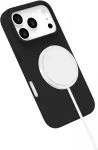 eSTUFF INFINITE GRS ROME ES67150057 magnetiga &uuml;mbris iPhone 17 Prole, silikoonist, must