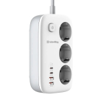 ColorWay CW-CHE34PDW pistikupesa, 2x USB-C PD, 2x USB-A QC3.0, 2 m kaabel