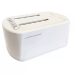 LC Power LC-DOCK-U3-VI - HDD / SSD dokkimisjaam - 2.5, 3.5 (6,4 cm, 8,9 cm) - 2 saatjat/kanal - SATA - USB 3,2 (Gen 2x1) - valge, munakoorev&auml;rv