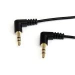 StarTech.com 1 ft &otilde;huke 3.5mm Right Angle Stereo Audio kaabel - M/M