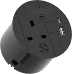 Bachmanni pistikupesa LOOP IN CHARGE UK 1xUSB 22W &mdash; v&otilde;rgulaadija USB-v&auml;ljundiga
