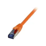 patch-kaabel RJ45 - CAT6A 500Mhz - 7,5m - oranž - S-STP(S/FTP) - TPE/LSZH(Superflex) - AWG26 - Syner