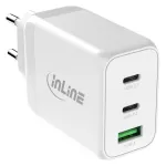 InLine mobiilseadme laadija 31506E &mdash; Sisetingimustesse m&otilde;eldud universaalne kiirlaadija, 100&ndash;240 V sisend, kuni 20 V / 5 A v&auml;ljund, 1x USB-A, 2x USB-C, Valge