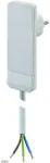 Bachmann H05VV-F 3G - toitekaabel - 1,5 m - lame - valge