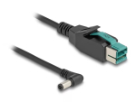 DeLOCK PoweredUSB-kaabel isane 12 V &ndash; DC 5,5 x 2,5 mm isane nurga all 3 m