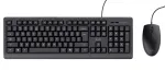 Trust TKM-250 klaviatuur Hiir kaasas Kontor USB QWERTZ Saksa Must