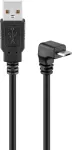 USB 2.0 Hi-Speed kaabel Goobay 95343 90&deg; must 1.8m