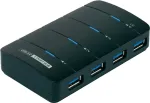 Renkforce 4-porti USB 3.0 jaotur, must
