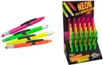 WEDO 3-in-1 Eingabestift NEON &mdash; 24-osaline komplekt: puutepliiats, pastapliiats ja marker