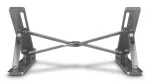 Hama 00126813 alumiiniumist s&uuml;learvutialus, 6-astmeline kallutus, kokkupandav, kuni 40 cm (15,6 tolli), h&otilde;bedane