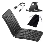Inateck t&auml;issuuruses kumer Bluetooth-klaviatuur N0131 QWERTZ k&auml;&auml;rikujuline l&uuml;liti Must