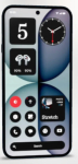 Smartphone Nothing 4a &mdash; 6.78 tolli (17.2 cm), Snapdragon 7s Gen 4, 8 GB RAM, 128 GB, 50 MP kolmikkaamera, 5080 mAh, Dual SIM, Android 16.0, Must