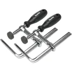 Makita 194385-5 klamber Klamberkomplekt Must, Metallik