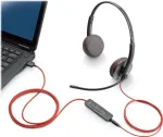 Poly Blackwire C3220 USB-C peakomplekt - 3200 seeria - k&otilde;rvapealne - juhtmega - USB-C - m&uuml;rasummutus - must (209749-104)