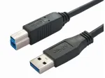 Bachmann 917.1203 USB 3.2 Gen 1 kaabel - USB A - USB B - 3 m - must