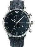 ARMANI AR1690 Meeste Analoog Kvartskell 43mm Roostevaba Teras Must Siht