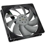 Akasa OTTO SC12 PWM-ventilaator, 120 mm, hall, veele vastupidav