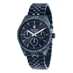 Maserati R8873600011 meeste k&auml;ekell, 43 mm roostevabast terasest korpus, sinine sihverplaat, kvarts, mineraalklaas, 10 ATM