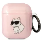 Karl Lagerfeld Ikonik Choupette AirPods 1/2 kate roosa