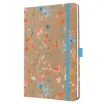 SIGEL Jolie 2027 n&auml;dalakava A5 sinine lilleline Serenity k&otilde;vakaaneline kummipaelaga, pliiatsihoidjaga, kahe j&auml;rjehoidjaga, sisemise taskuga, 144 lehek&uuml;lge, 80 g/m&sup2; paber, &uuml;marad nurgad, mitmekeelne 7J807